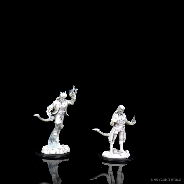 Figurine Tieffelin Magicien – TytanTroll Miniatures, Gris, Résine, Neuve