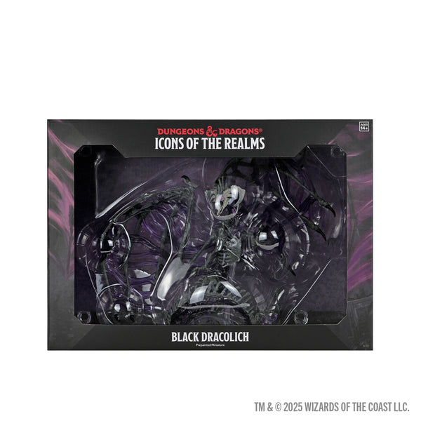 Black Lights ＆ Dark Dungeons ノンfoil版 D&D Icons of the Realms: Black Dracolich Boxed Miniature