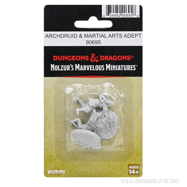 Wizkids 82639 - Miniature Non Verniciate Critical Role: Mago Umano Femmina E Guerriera Sacra Halfling Femmina (2 Pezzi)