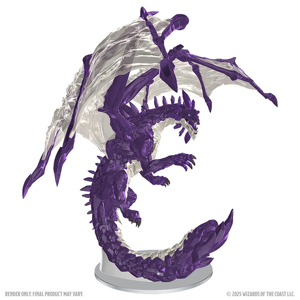 D&D Nolzur's Marvelous Miniatures: Adult Amethyst Dragon – Shop