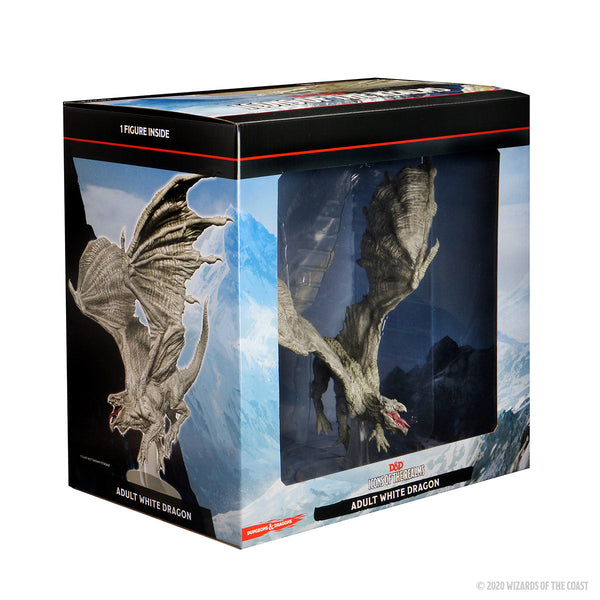 Displate Limited Edition Dragon Blanc Dungeons & Dragons - Signé X/1000