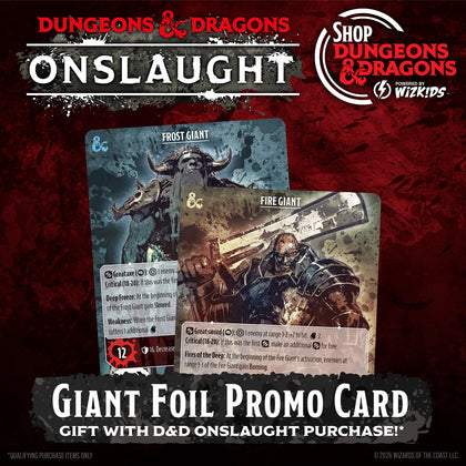 Dungeons & Dragons Onslaught: Giant Foil Promo Card - 1
