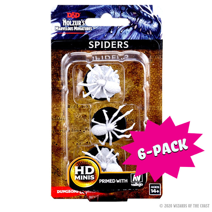 D&D Nolzur's Marvelous Miniatures - Spiders (Bundle of 6)