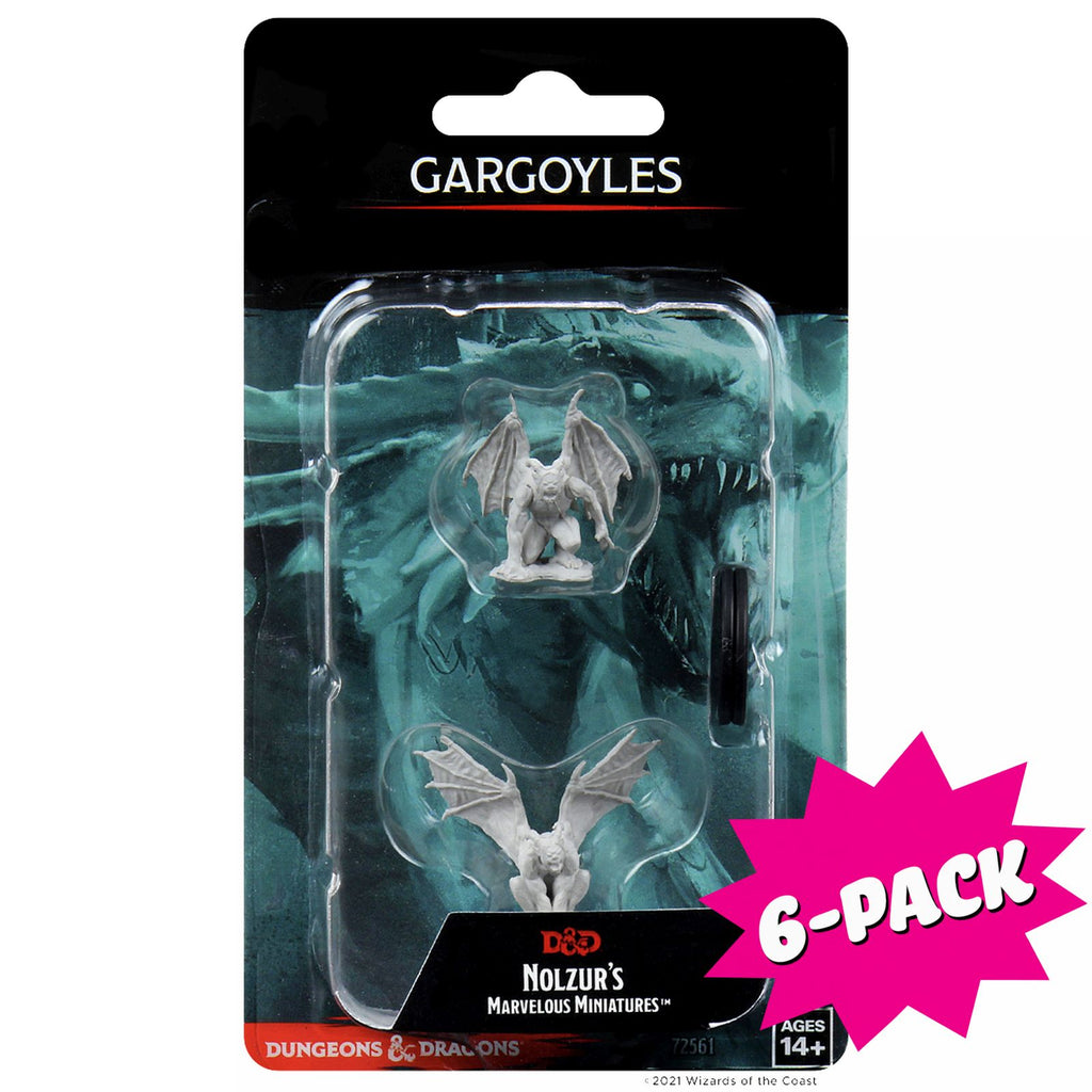 D&D Nolzur’s Marvelous Miniatures: Gargoyles (Bundle of 6)