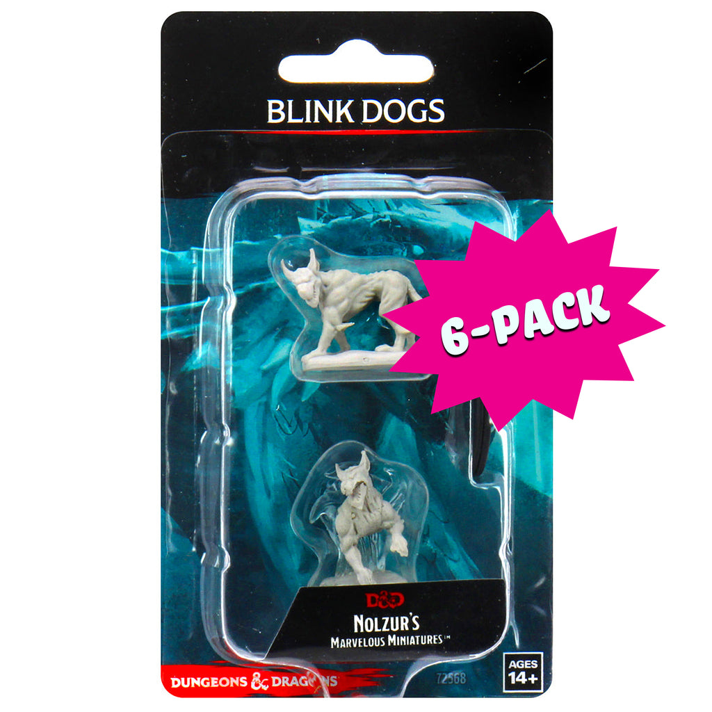 D&D Nolzur’s Marvelous Miniatures: Blink Dogs (Bundle of 6)