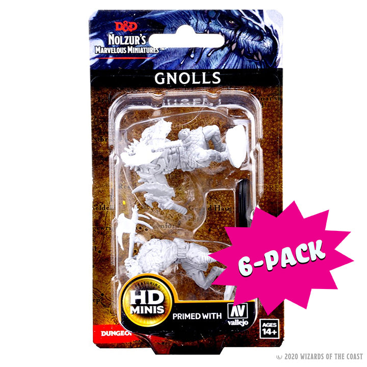 D&D Nolzur’s Marvelous Miniatures: Gnolls (Bundle of 6)
