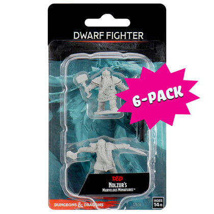 D&D Nolzur’s Marvelous Miniatures: Dwarf Male Fighter (Bundle of 6) - Shop Dungeon & Dragons powered by WizKids