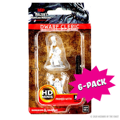 D&D Nolzur’s Marvelous Miniatures: Dwarf Male Cleric (Bundle of 6) - Shop Dungeon & Dragons powered by WizKids