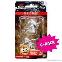 D&D Nolzur's Marvelous Miniatures: Elf Male Druid (Bundle of 6)