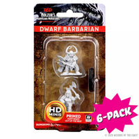 D&D Nolzur’s Marvelous Miniatures: Dwarf Female Barbarian (Bundle of 6)