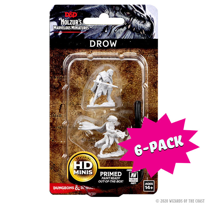D&D Nolzur's Marvelous Miniatures: Drow (Bundle of 6)