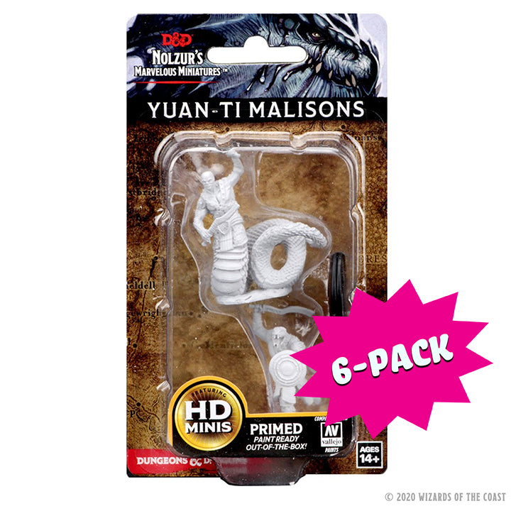D&D Nolzur's Marvelous Miniatures: Yuan-Ti Malisons (Bundle of 6)
