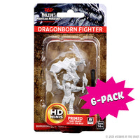 D&D Nolzur's Marvelous Miniatures: Dragonborn Female Fighter (Bundle of 6)