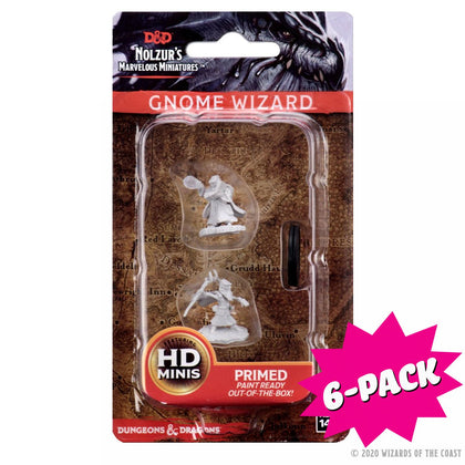 D&D Nolzur’s Marvelous Miniatures: Male Gnome Wizard (Bundle of 6)