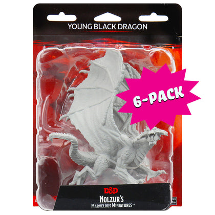 D&D Nolzur's Marvelous Miniatures: Young Black Dragon (Bundle of 6) - Shop Dungeon & Dragons powered by WizKids