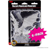 D&D Nolzur's Marvelous Miniatures: Young Green Dragon (Bundle of 6)
