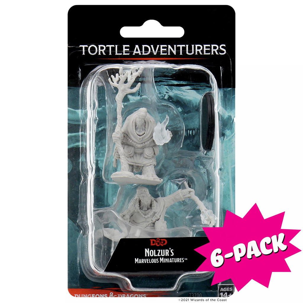 D&D Nolzur’s Marvelous Miniatures:  Tortles Adventurers (Bundle of 6)