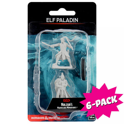 D&D Nolzur’s Marvelous Miniatures:  Male Elf Paladin (Bundle of 6)