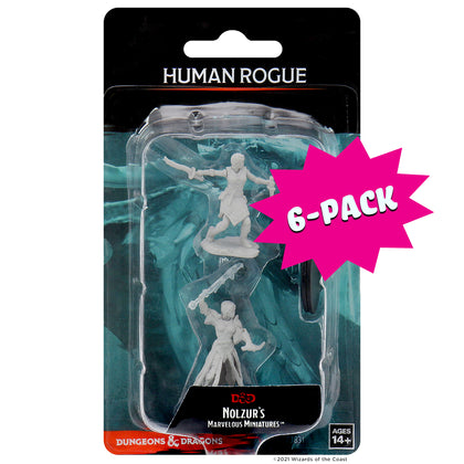 D&D Nolzur's Marvelous Miniatures - Female Human Rogue (Bundle of 6)