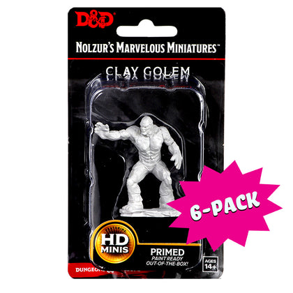 D&D Nolzur's Marvelous Miniatures - Clay Golem (Bundle of 6) - Shop Dungeon & Dragons powered by WizKids