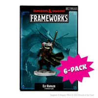 D&D Frameworks: Elf Ranger Male - Unpainted and Unassembled (Bundle of 6)