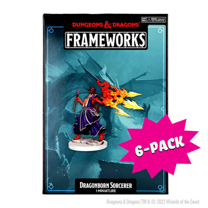 D&D Frameworks: Dragonborn Sorcerer Female - Unpainted and Unassembled (Bundle of 6)