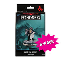 D&D Frameworks: Male Halfling Rogue - Unpainted and Unassembled (Bundle of 6)