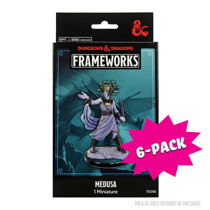 D&D Frameworks: Medusa - Unpainted and Unassembled (Bundle of 6) - Shop Dungeon & Dragons powered by WizKids