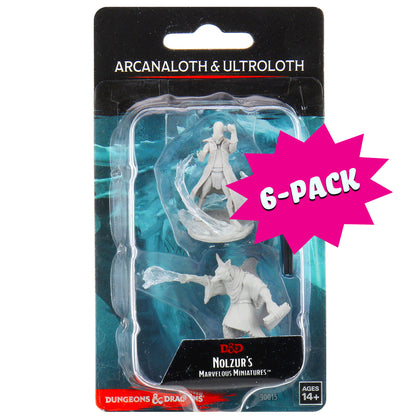 D&D Nolzur's Marvelous Miniatures - Arcanaloth & Ultroloth (Bundle of 6)