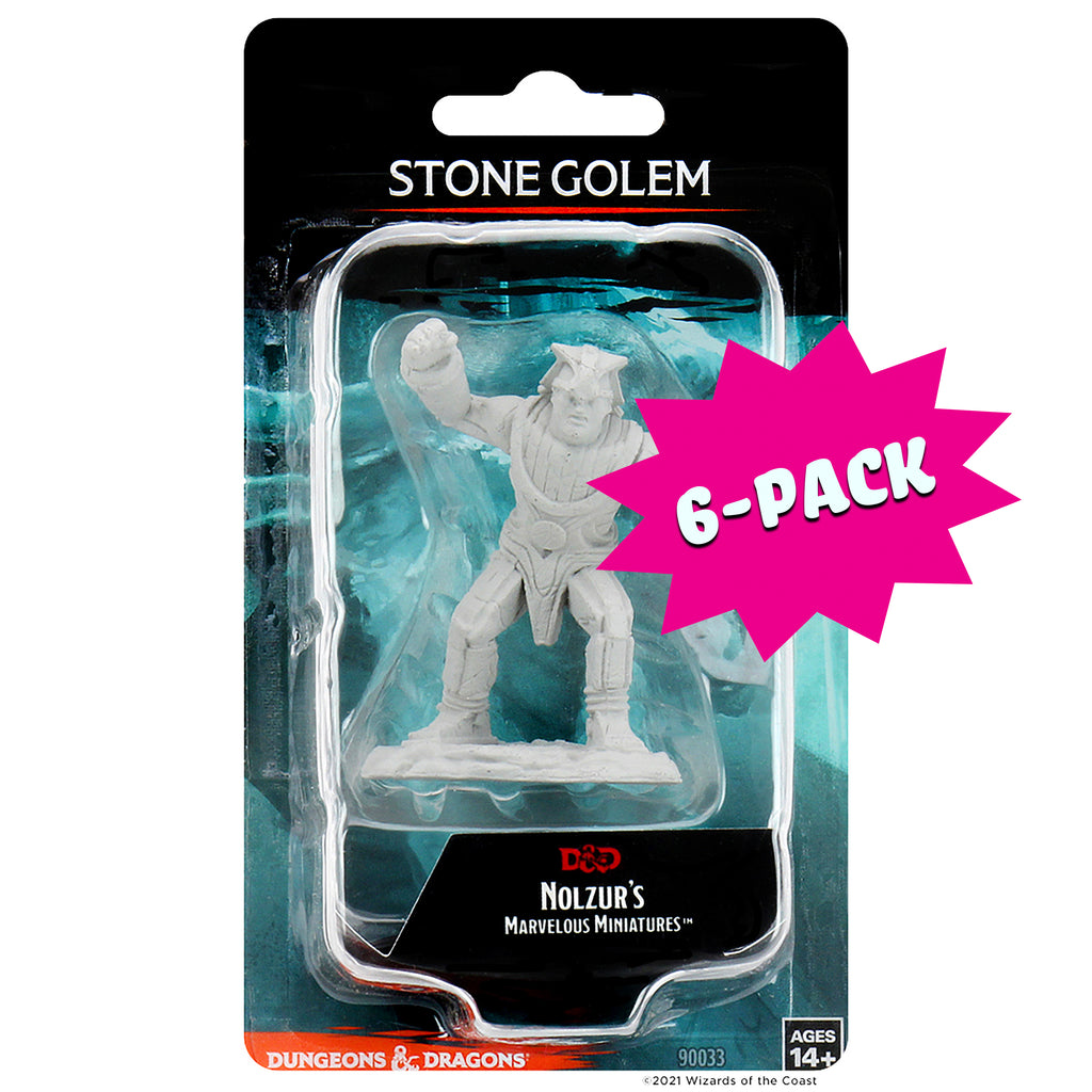D&D Nolzur's Marvelous Miniatures - Stone Golem (Bundle of 6)
