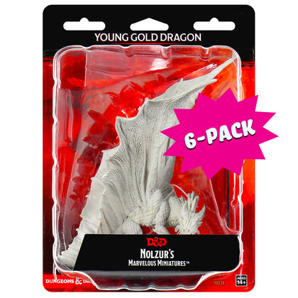 D&D Nolzur's Marvelous Miniatures: Young Gold Dragon (Bundle of 6) - Shop Dungeon & Dragons powered by WizKids