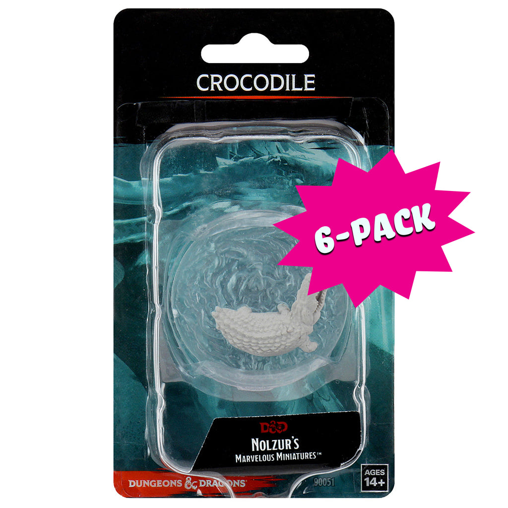D&D Nolzur's Marvelous Miniatures - Crocodile (Bundle of 6)