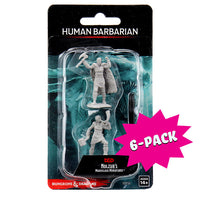 D&D Nolzur's Marvelous Miniatures - Female Human Barbarian (Bundle of 6)