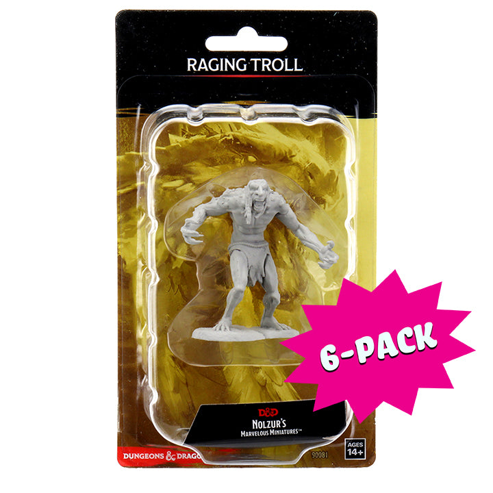 D&D Nolzur's Marvelous Miniatures - Raging Troll (Bundle of 6)