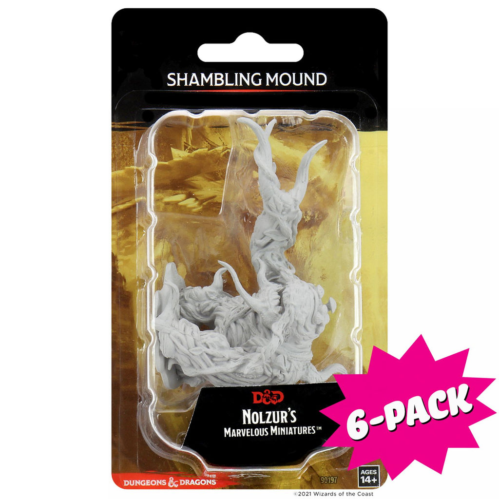 D&D Nolzur’s Marvelous Miniatures: Shambling mound (Bundle of 6)