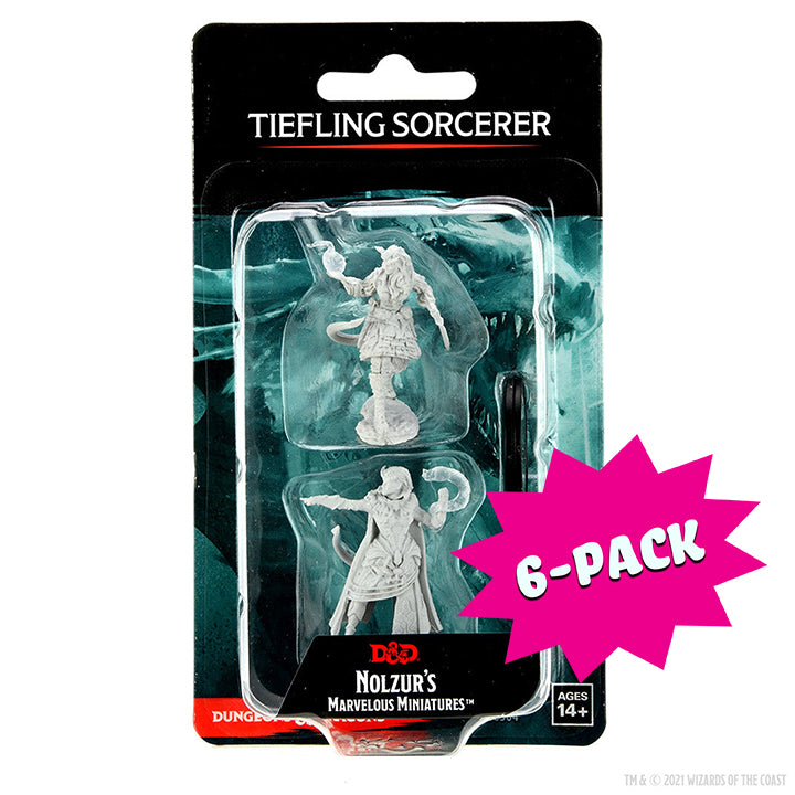 D&D Nolzur's Marvelous Miniatures: Tiefling Sorcerer Female (Bundle of 6)