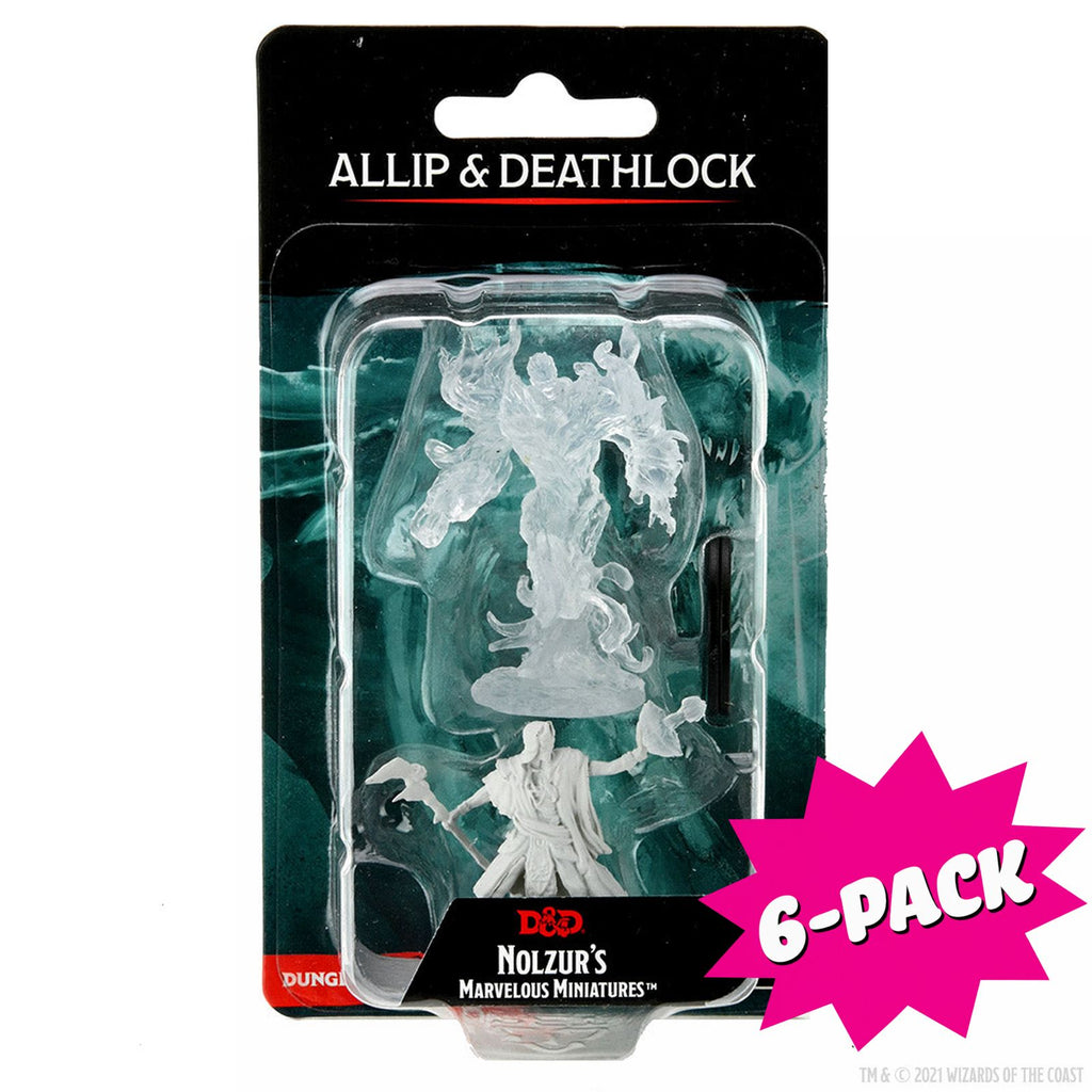 D&D Nolzur's Marvelous Miniatures: Allip & Deathlock (Bundle of 6)
