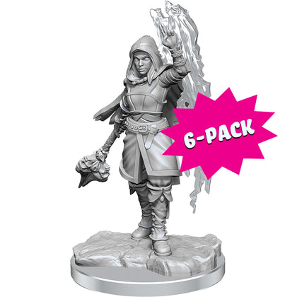 D&D Nolzur's Marvelous Miniatures: Half-Elf Warlock (Bundle of 6)