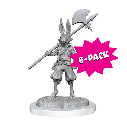 D&D Nolzur's Marvelous Miniatures: Harengon Brigands (Bundle of 6)