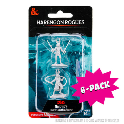 D&D Nolzur's Marvelous Miniatures: Harengon Rogues (Bundle of 6) - Shop Dungeon & Dragons powered by WizKids