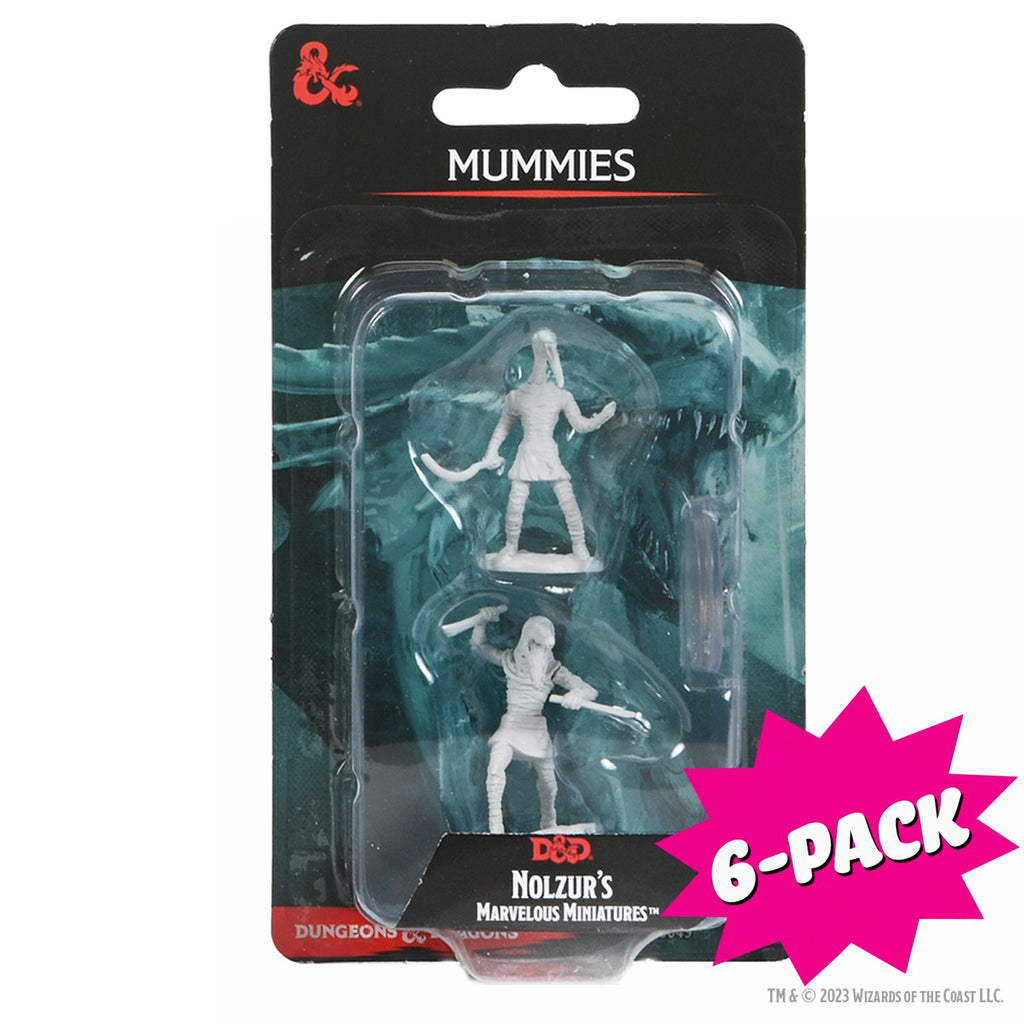 D&D Nolzur's Marvelous Miniatures: Mummies (Bundle of 6)