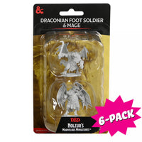 D&D Nolzur's Marvelous Miniatures: Draconian Mage & Foot Soldier (Bundle of 6)
