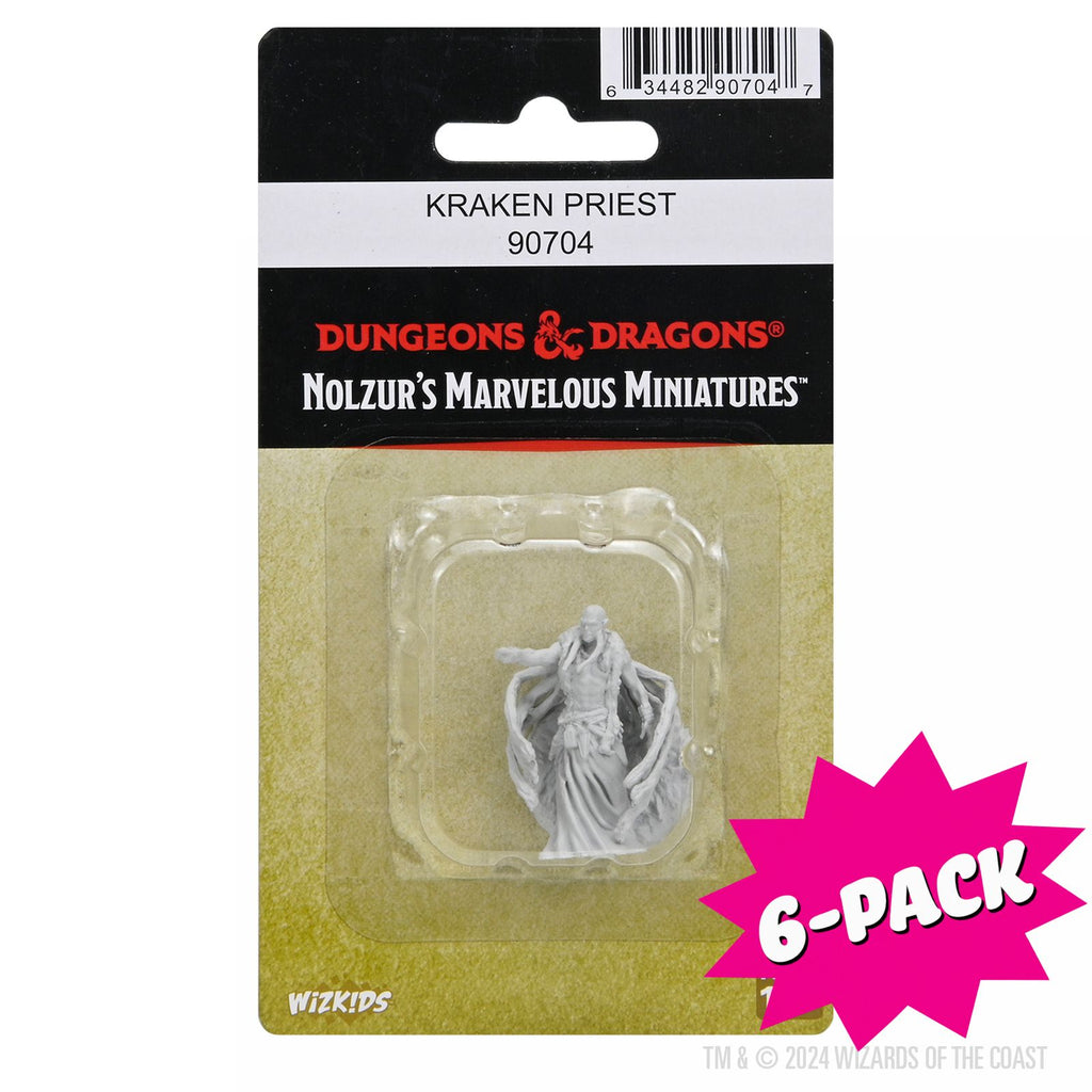 D&D Nolzur's Marvelous Miniatures: Kraken Priest (Bundle of 6)