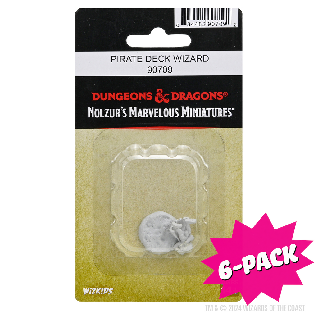 D&D Nolzur's Marvelous Miniatures: Pirate Deck Wizard (Bundle of 6)