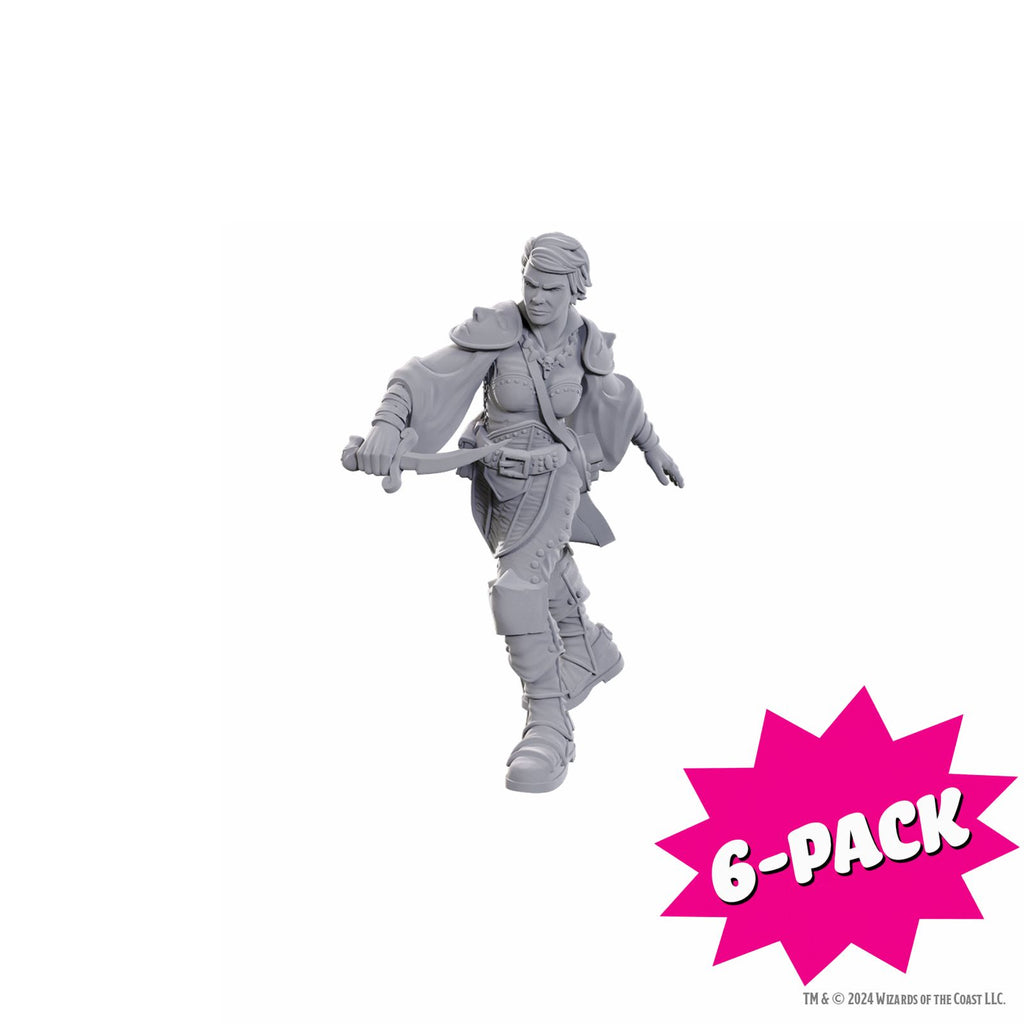D&D Nolzur's Marvelous Miniatures: Swashbuckler (Bundle of 6)