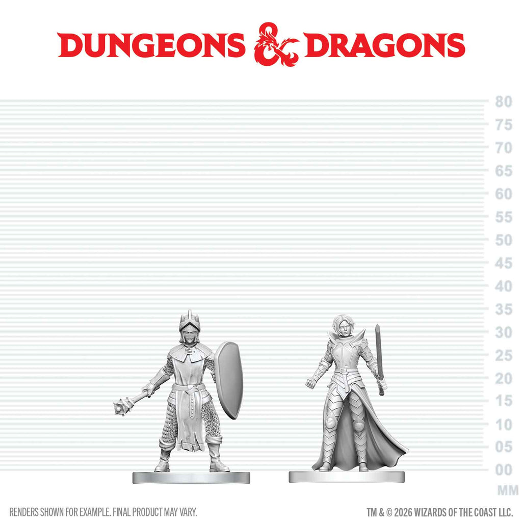 PRE-ORDER - D&D Nolzur's Marvelous Miniatures: Black Gauntlet & Zhentilar Paladin of Bane