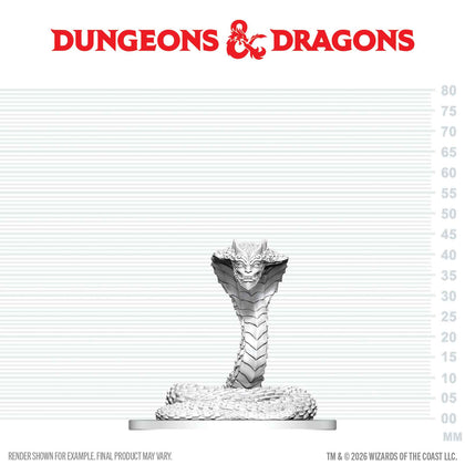 PRE-ORDER - D&D Nolzur's Marvelous Miniatures: Guardian Naga - 1