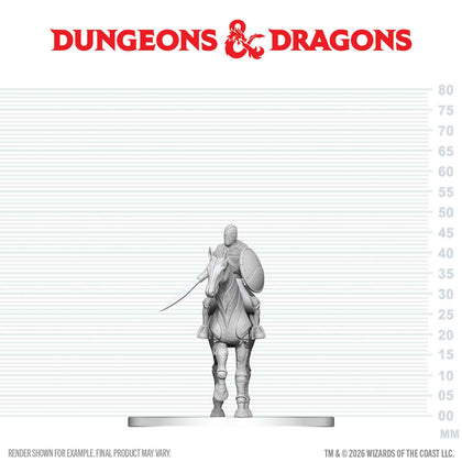 PRE-ORDER - D&D Nolzur's Marvelous Miniatures: Nimblewright Steed with Rider - 1