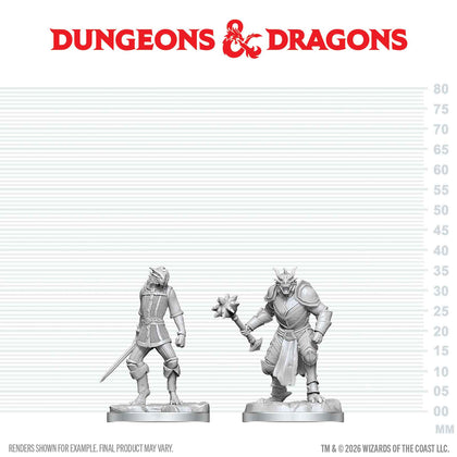 D&D Nolzur's Marvelous Miniatures: Dragonborn Paladin & Dragonborn Squire - 1