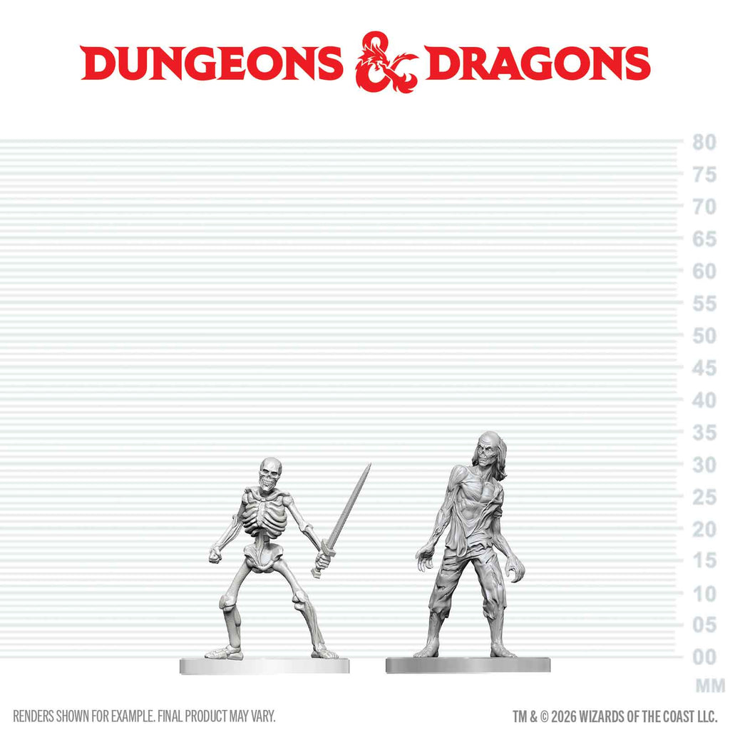 PRE-ORDER - D&D Nolzur's Marvelous Miniatures: Zombie & Skeleton